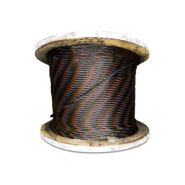 Advantage Sales & Supply Advantage 500' 5/16" Diameter 6x19 Fiber Core Bright Wire Rope BFC3126X19R500 BFC3126X19R500 - main